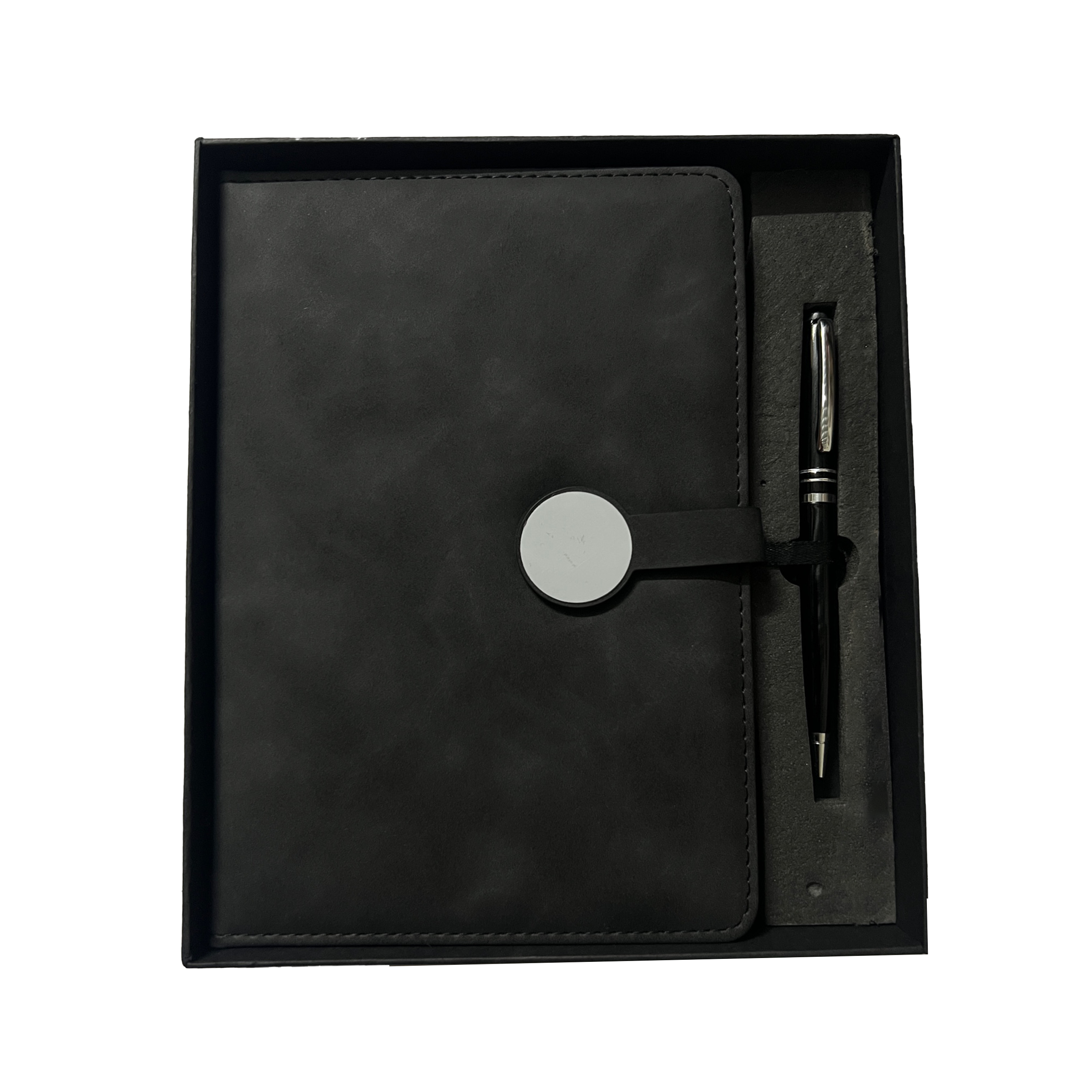 2 in 1 Leather Gift Diary Set with Unique Pen