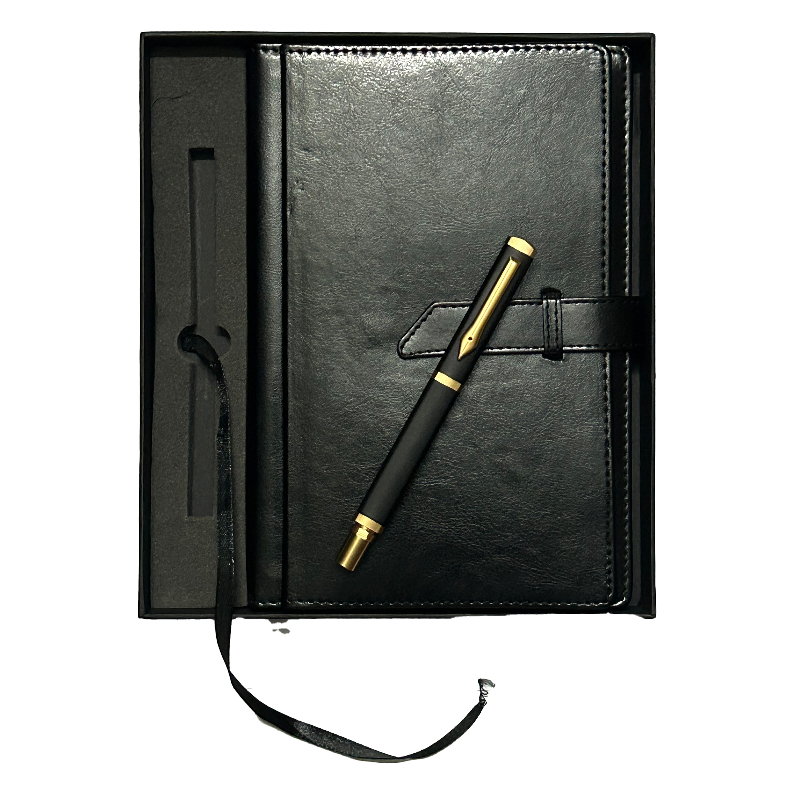 2 in 1 Leather Gift Belt Diary Set with Pen