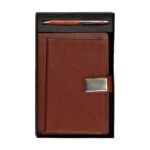 Leather Business Diary with Metal Ball Pen Combo Gift Set For Men