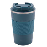 Double Wall Insulated Stainless Steel Mug with Lid & Sleeve for Coffee & Tea