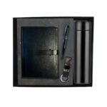 4 in 1 Corporate Gift Set with Belt Diary, Metal Pen, Temperature Water bottle and Metal Keychain